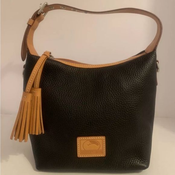 Dooney & Bourke Handbags - Dooney & Bourke Black Leather Paige Hobo